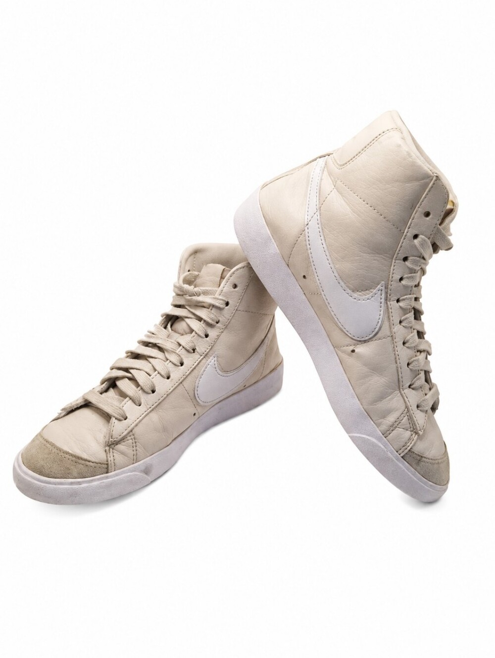 Nike Blazer Mid '77 Vintage Sneakers Cream White Leather Women's 7